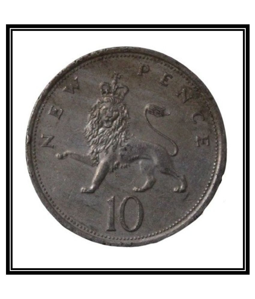     			PRIDE INDIA - 10 New Pence ( 1975 ) Elizabeth - II D.G.REG.F.D Extremely Rare Coin 1 Numismatic Coins