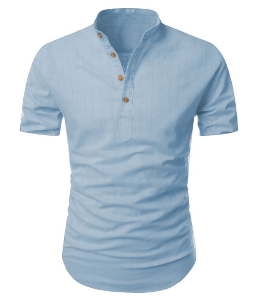     			Vida Loca - Blue Cotton Slim Fit Men's Casual Shirt (Pack of 1 )