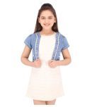 Cutecumber Polyester Shift Dress For Girls ( , Beige )