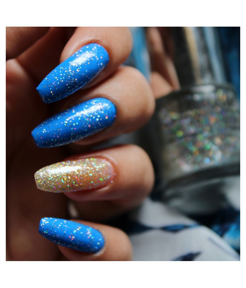 DeBelle Shimmer top coat Nail Polish Silver Glitter 8 mL Buy DeBelle