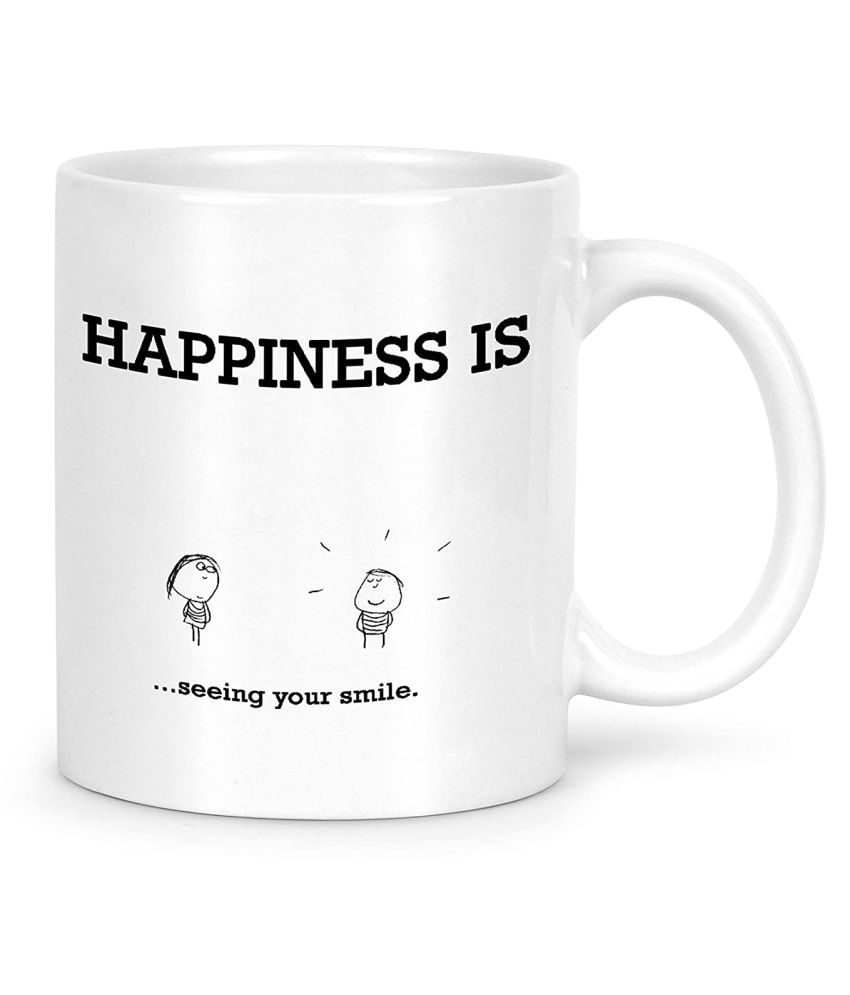     			Idream Quote Printed Ceramic Coffee Mug 1 Pcs 330 mL