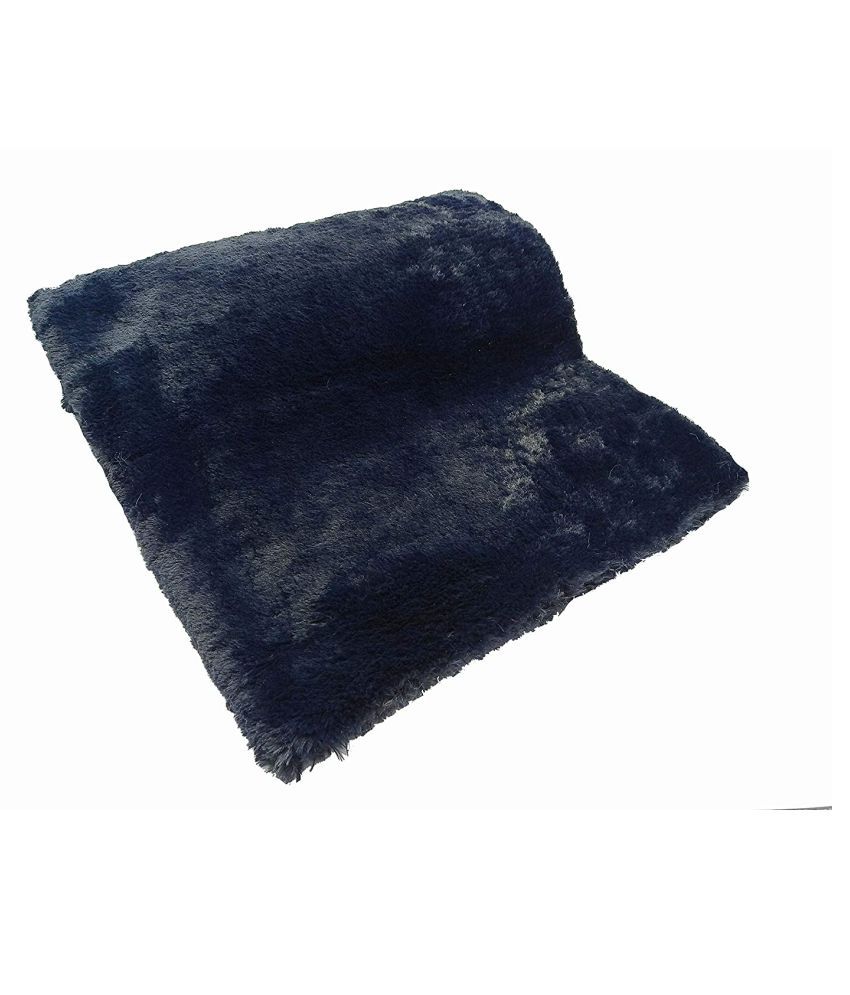     			PRANSUNITA Super Soft Rabbit Carpet Fur Cloth, Size 38" x 32", Hair Length 2 cm, Used for Dresses, Home Furnishing, Soft Toys Making, and Jackets Etc, Color - (Navy Blue)