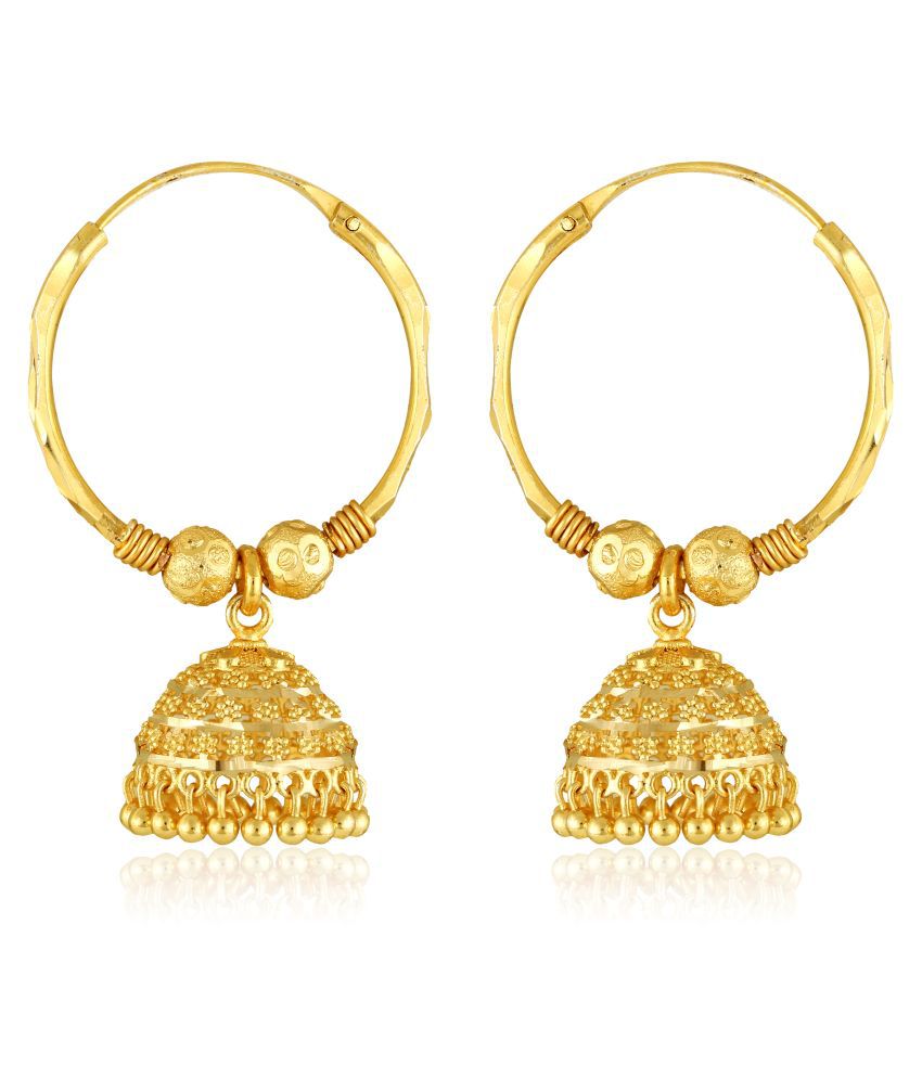     			Vighnaharta wedding and Party wear Gold Plated alloy jhumki Earring for Women and Girls (VFJ1267ERG)