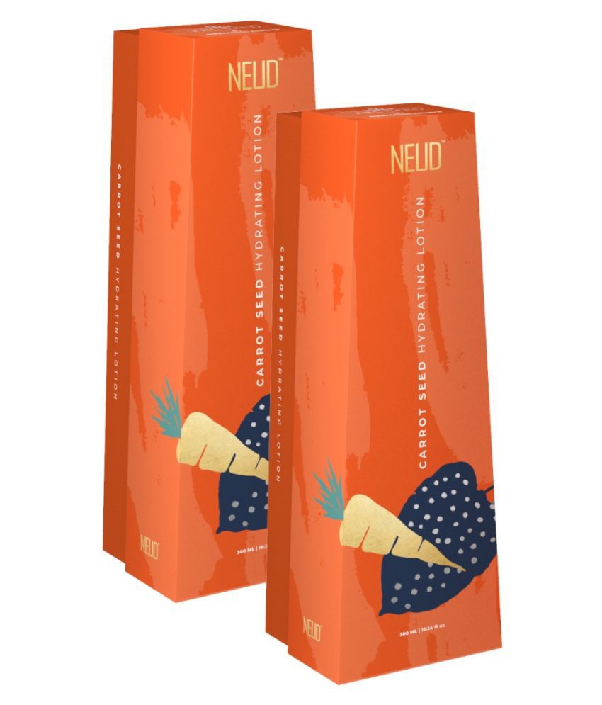     			NEUD Carrot Seed Premium Hydrating Lotion for Men & Women - 2 Packs (300ml Each)