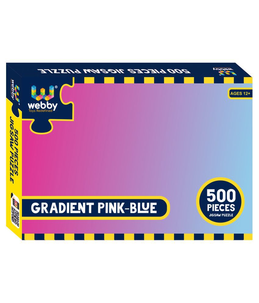     			Webby Gradient Pink-Blue Cardboard Jigsaw Puzzle, 500 Pieces