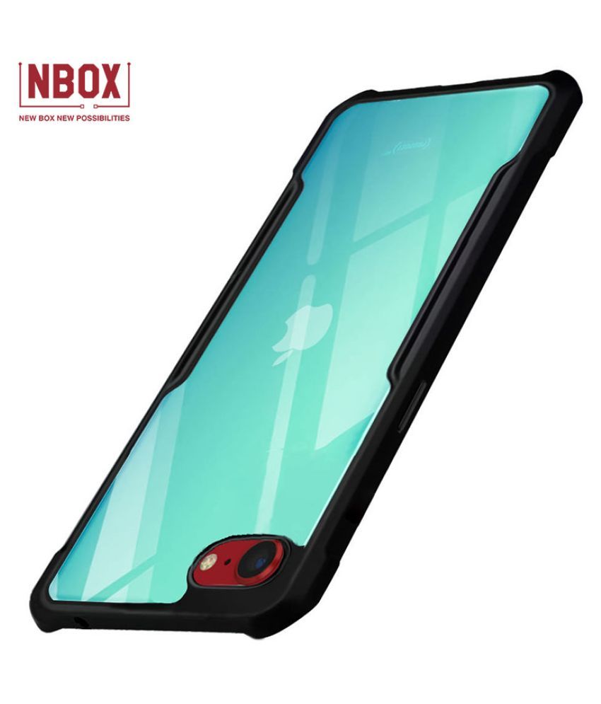 Apple Iphone Se Hybrid Transparent Mobile Cover By Nbox Black Plain Back Covers Online At Low Prices Snapdeal India