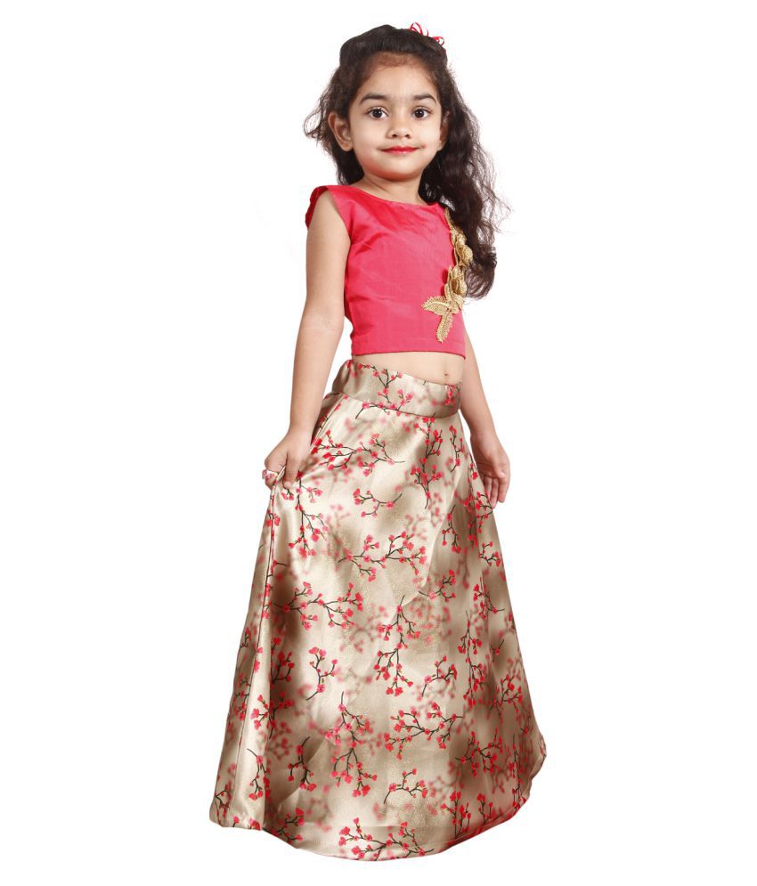 Buy Girls Lehenga Choli Ethnic Wear Printed Ghagra Choli (Multicolor ...