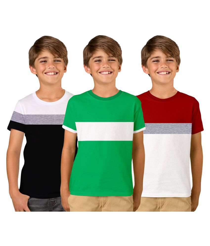 Luke and Lilly - Multicolor Cotton Boy's T-Shirt ( Pack of 3 )
