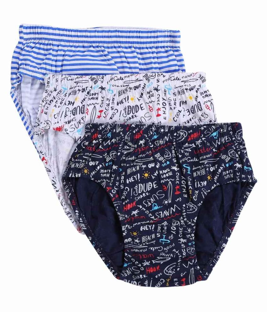     			Bodycare Kids Boys Assorted coloured Printed Briefs Pack Of 5