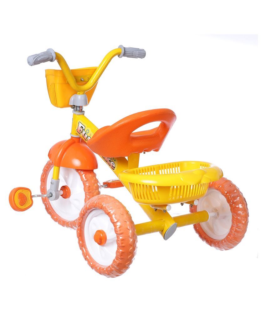 Dash Stylish Kids Tricycles with Backrest Seat, Back Storage Basket for