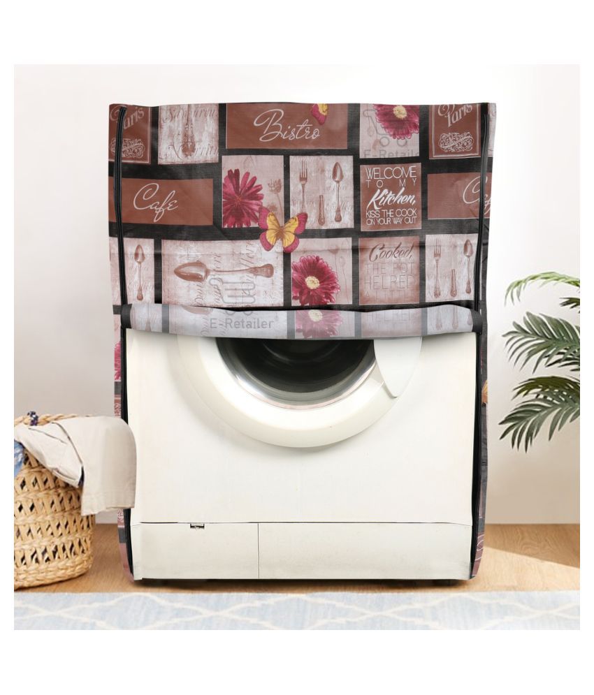     			E-Retailer Single PVC Multi Washing Machine Cover for Universal 8 kg Front Load