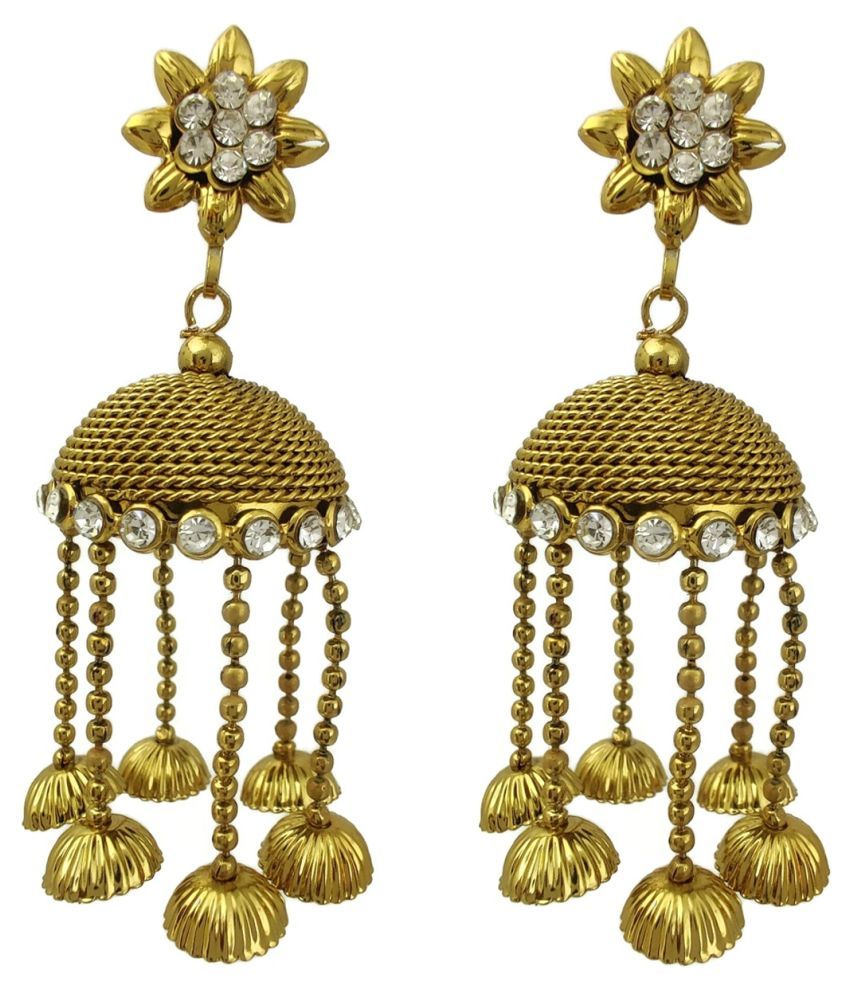 1 gram gold jhumkas