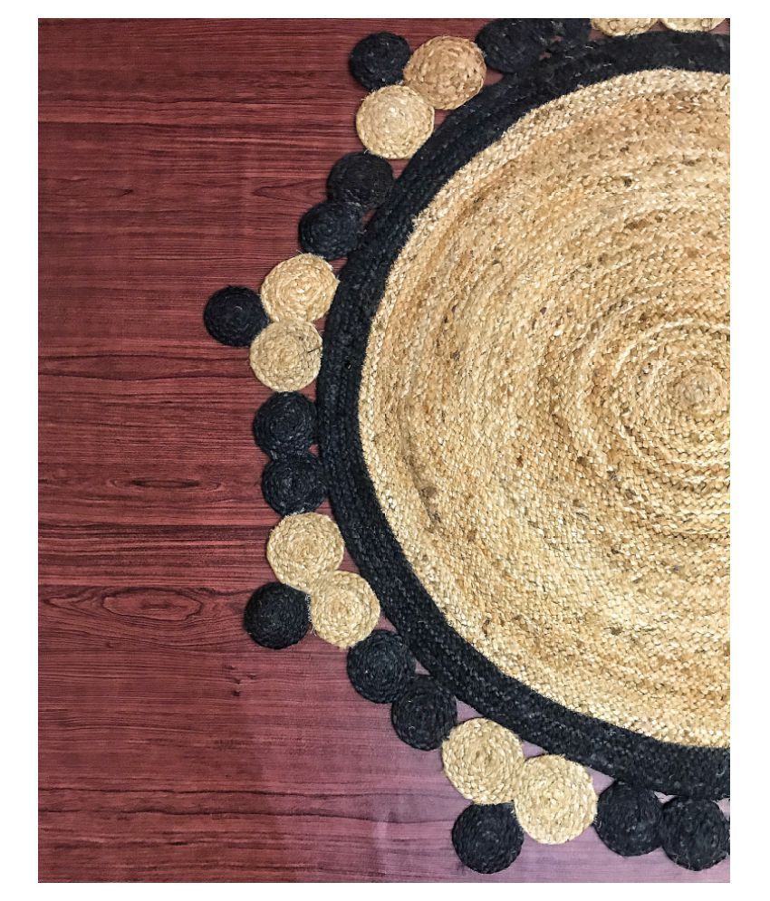 ROYAL CARPETS Multi Jute Carpet Embroidery 5x5 Ft Buy ROYAL CARPETS