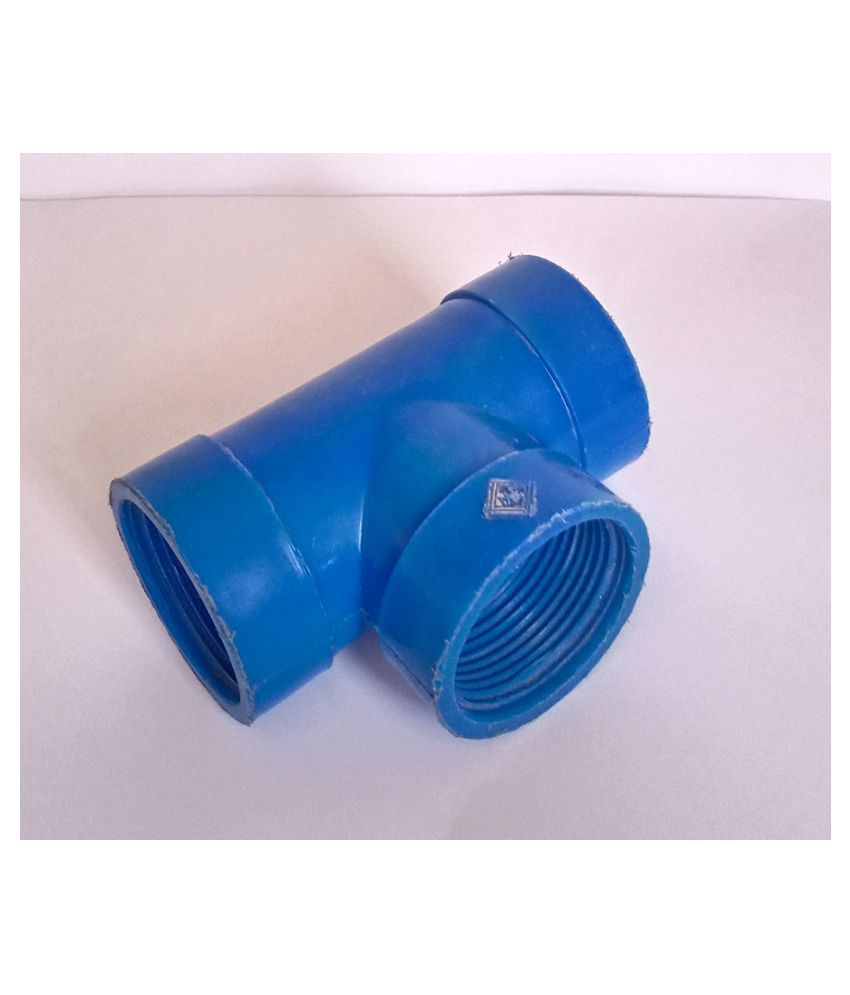 Buy UPVC TEE 32mm (3 PCS) Blue Colour ( Threaded) Online at Low Price ...
