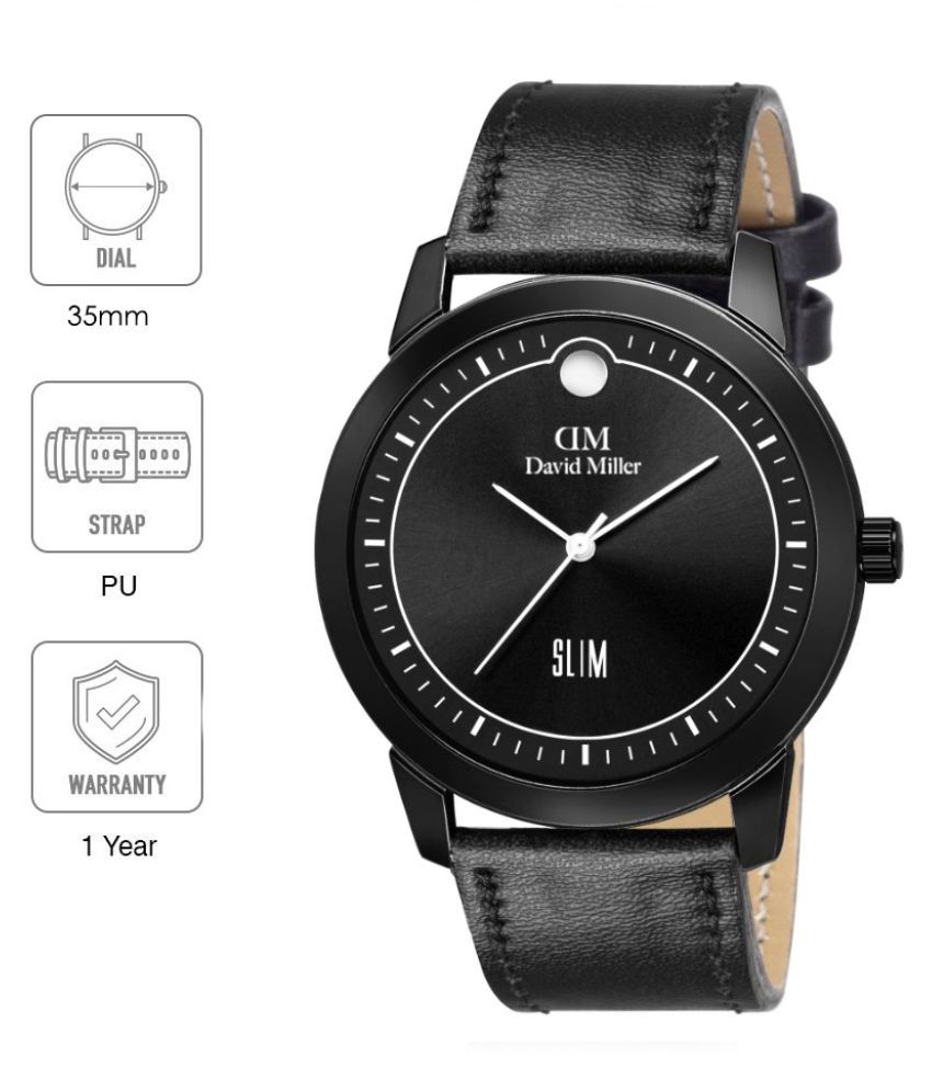     			David Miller DMRCM121 PU Analog Men's Watch