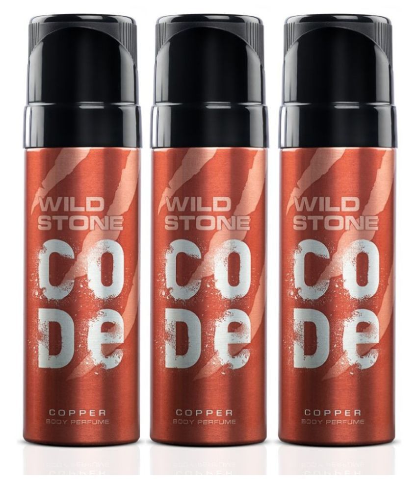     			Wild Stone Code Copper Body Perfume for Men, Pack of 3 (150ml each)