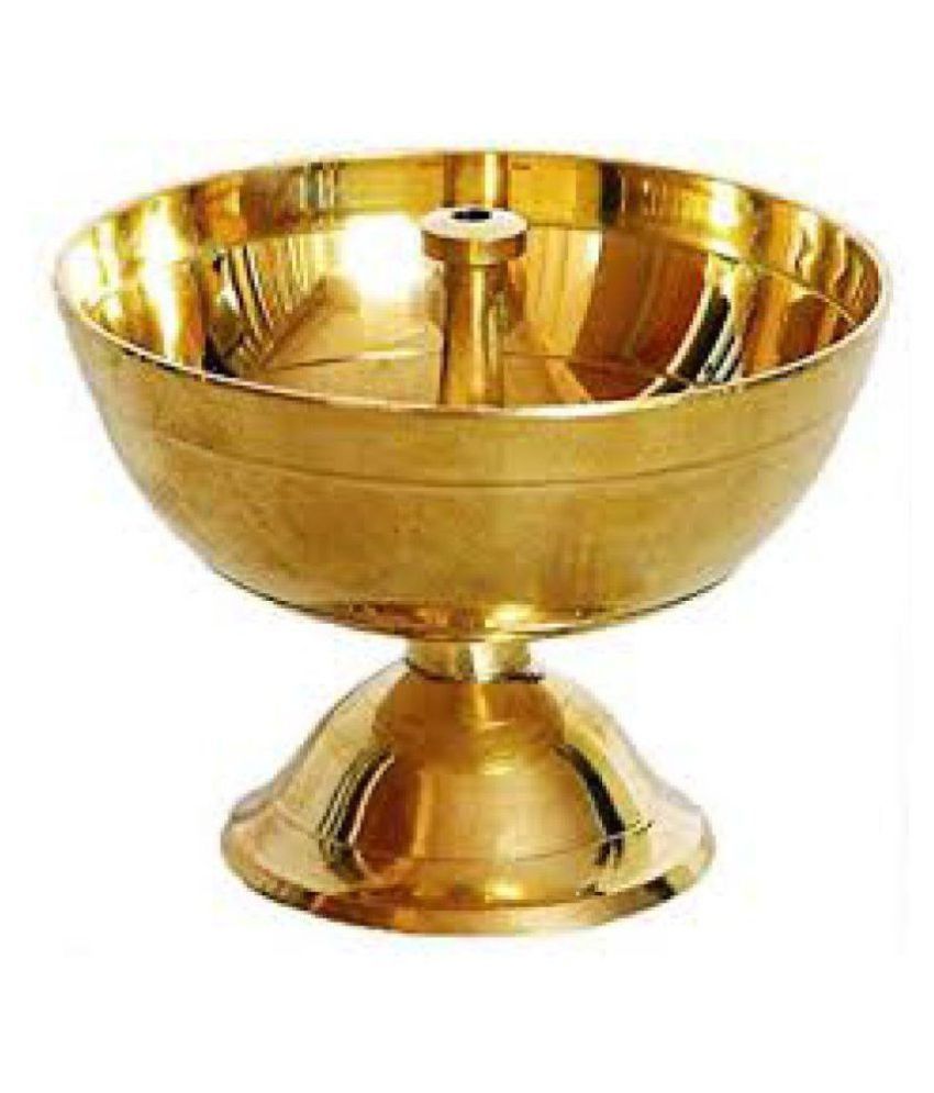     			Lucknow Pujan Store Brass Akhand Diya - Pack of 1