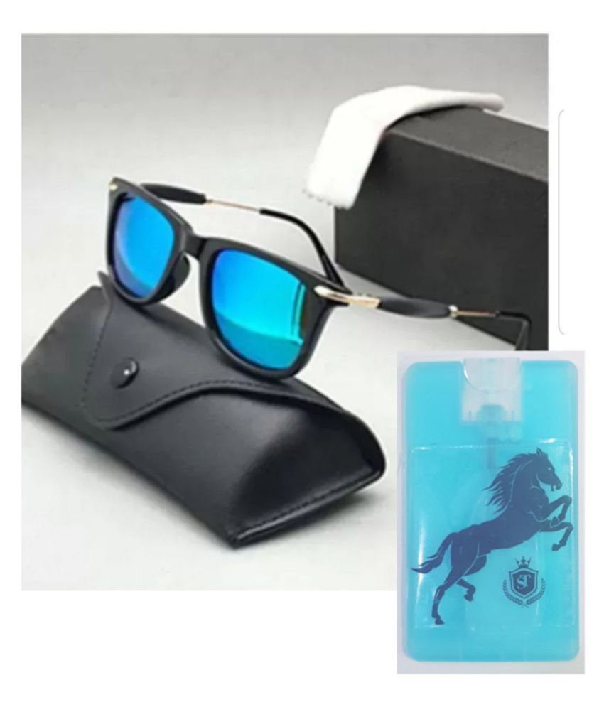     			Stallion Trading high class 2148 goggles with 30ml perfume long lasting free - Black Square Sunglasses ( 2148 )