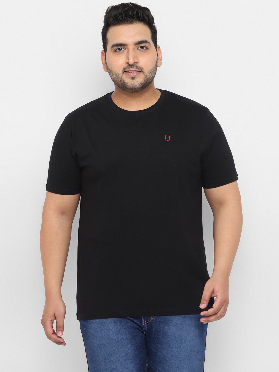     			Urbano Plus - Black Cotton Regular Fit Men's T-Shirt ( Pack of 1 )