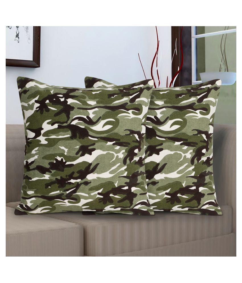     			mezposh Set of 2 Cotton Cushion Covers 40X40 cm (16X16)