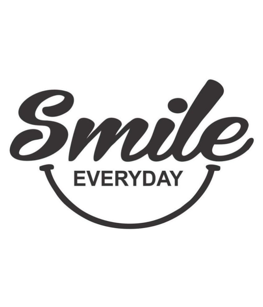     			Asmi Collection Smile Everyday Motivational Quote Motivational/Quotes Sticker ( 38 x 60 cms )