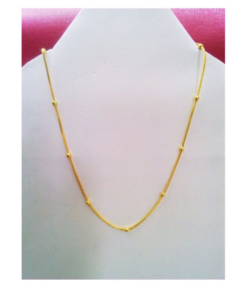     			aadiyatri - Gold Plated Chain ( Pack of 1 )