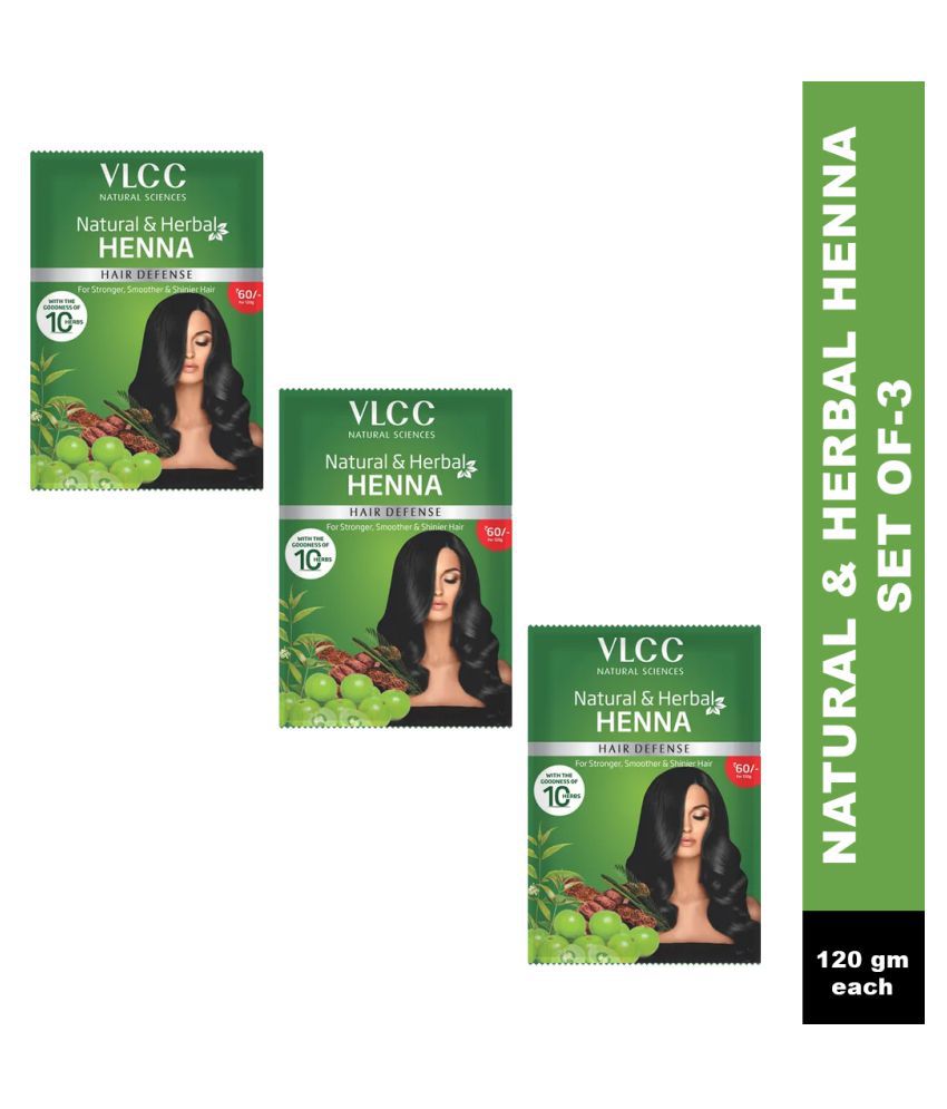     			VLCC Natural & Herbal Henna 120 g (Pack of 3)