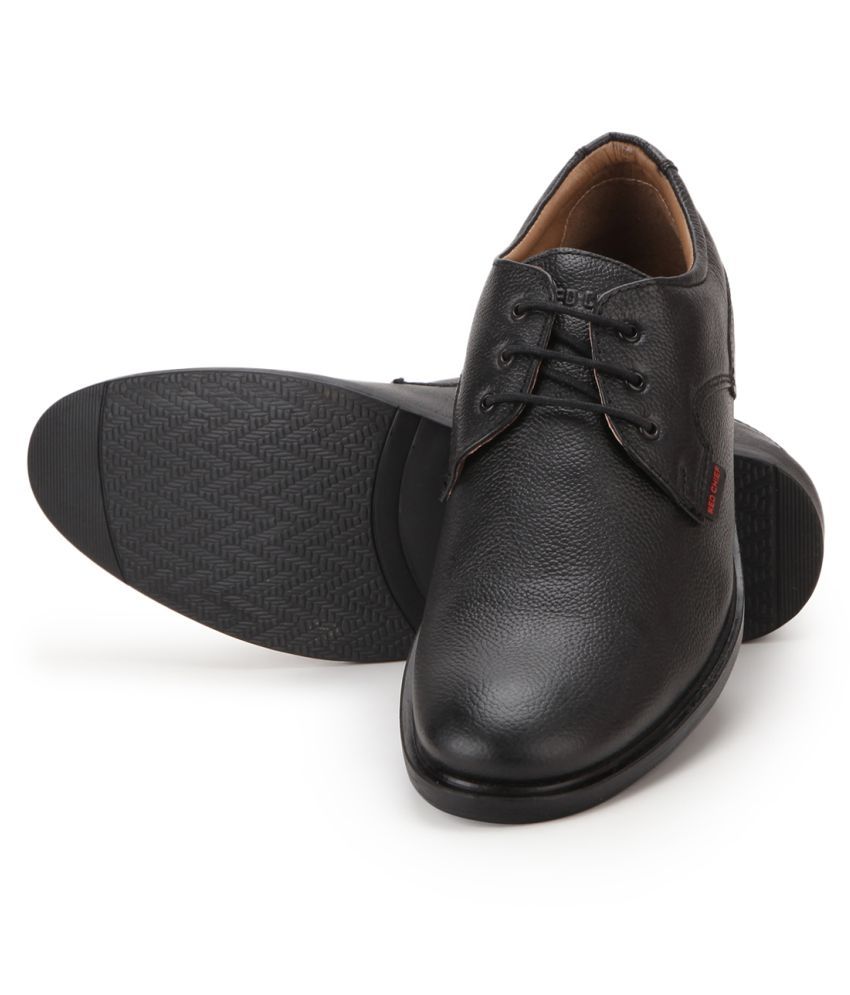 Red Chief Derby Black Formal Shoes 