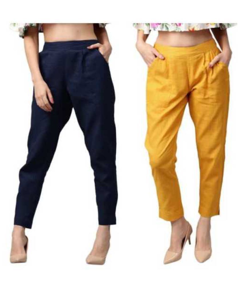 Buy ASHISH UNIQUETREND Cotton Casual Pants Online at Best Prices in ...