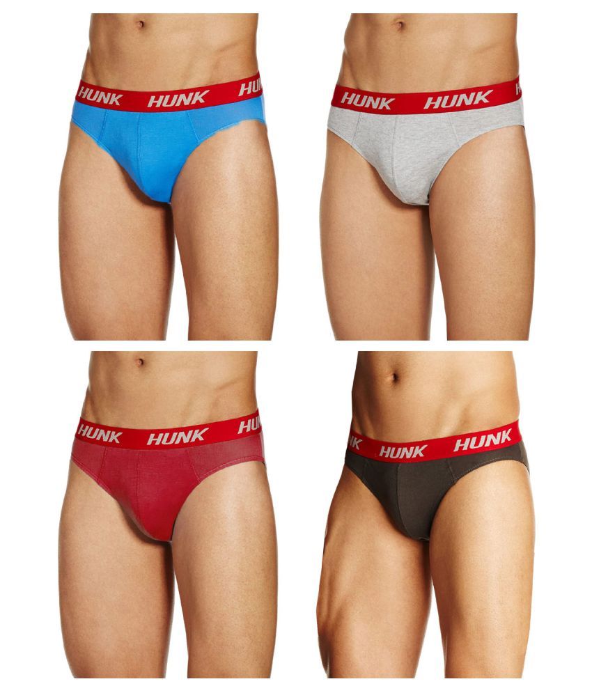     			Rupa Hunk Multi Brief Pack of 4