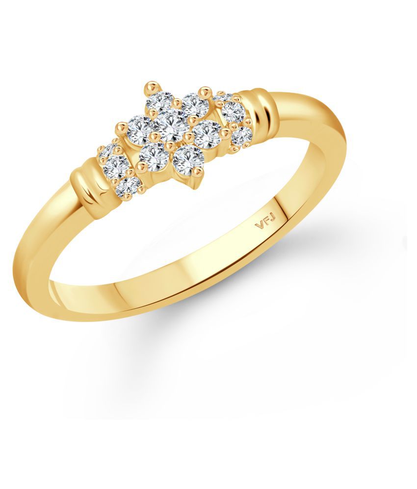     			Vighnaharta Incredible Gold Plated  CZ Ring  for Women