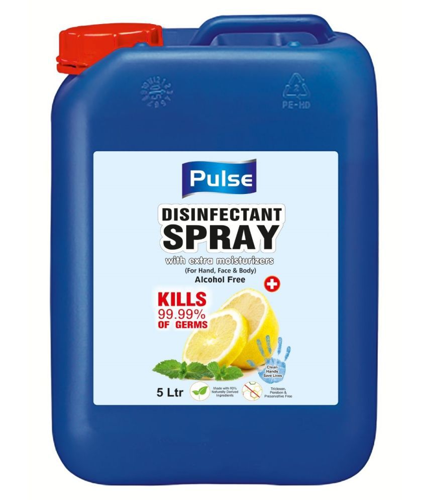     			Pulse Disinfectant Spray for Hand, Face and Body Sanitizers 5000 mL Pack of 1