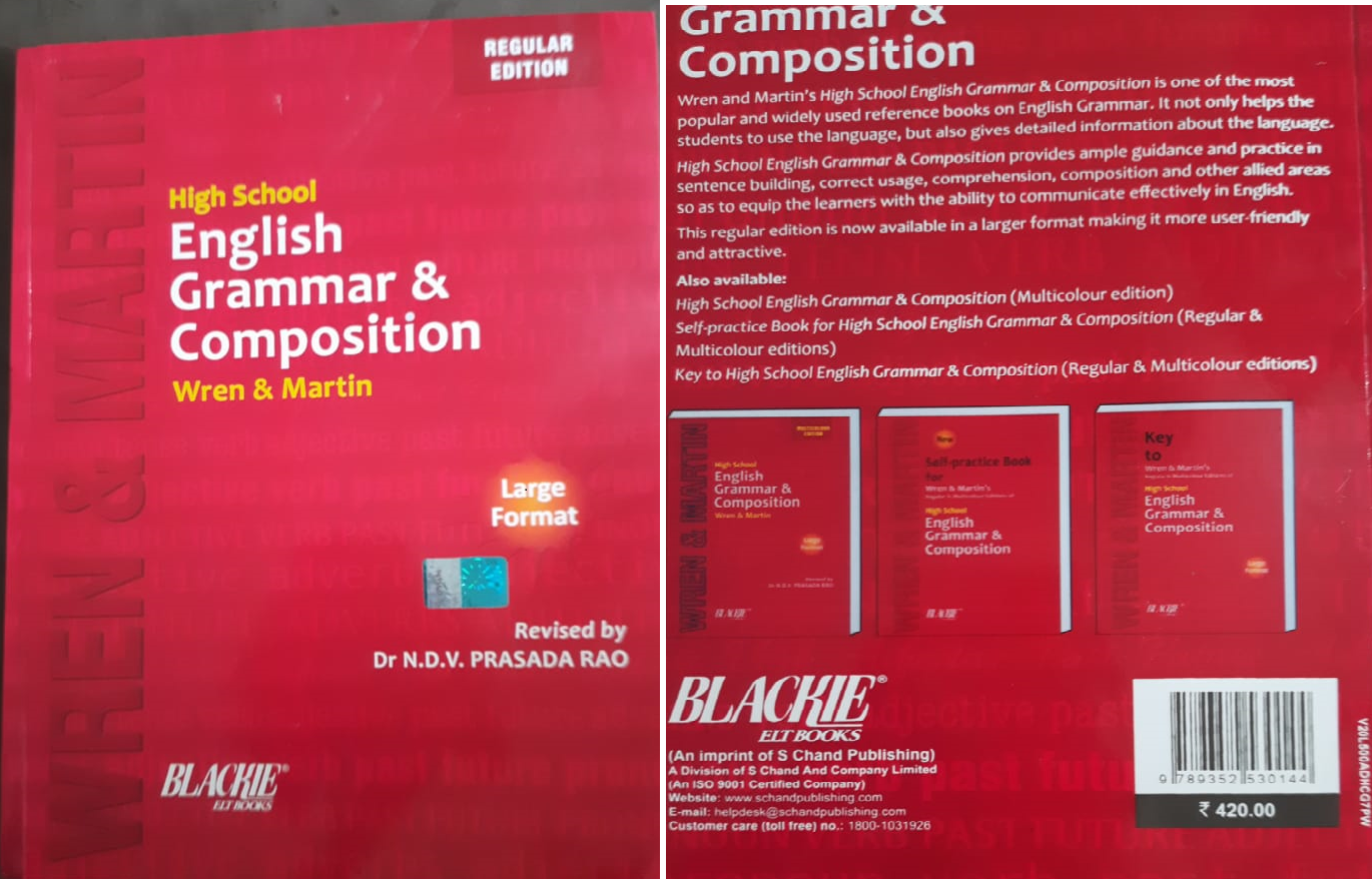 High School English Grammar Composition Paperback English Buy High School English Grammar