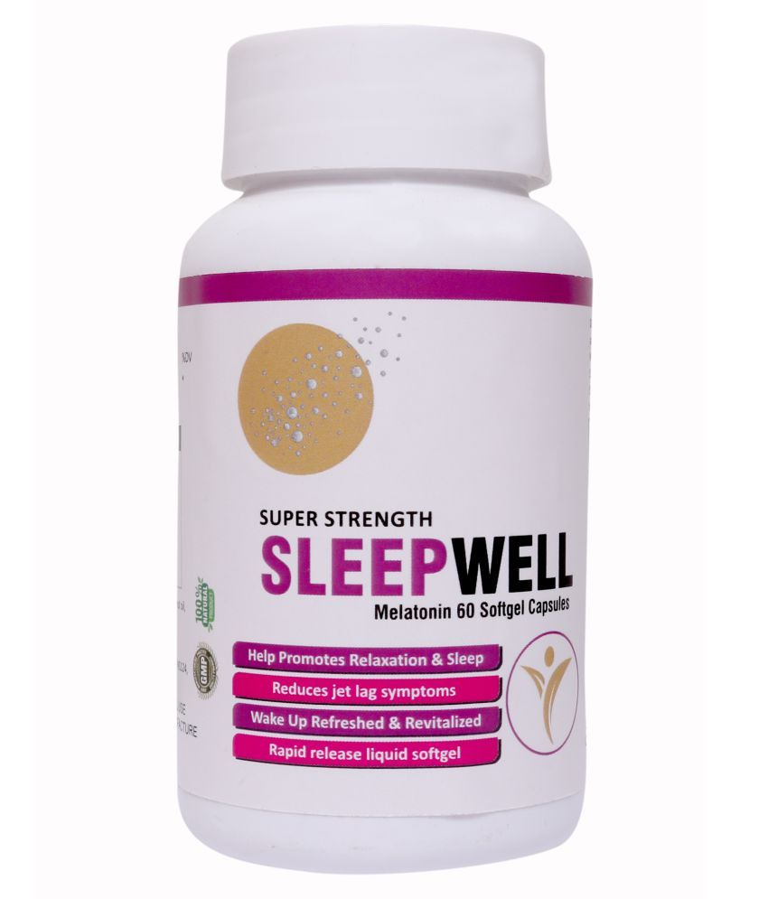     			JIVAN SHREE Melatonin Sleepwell 60 no.s Vitamins Softgel