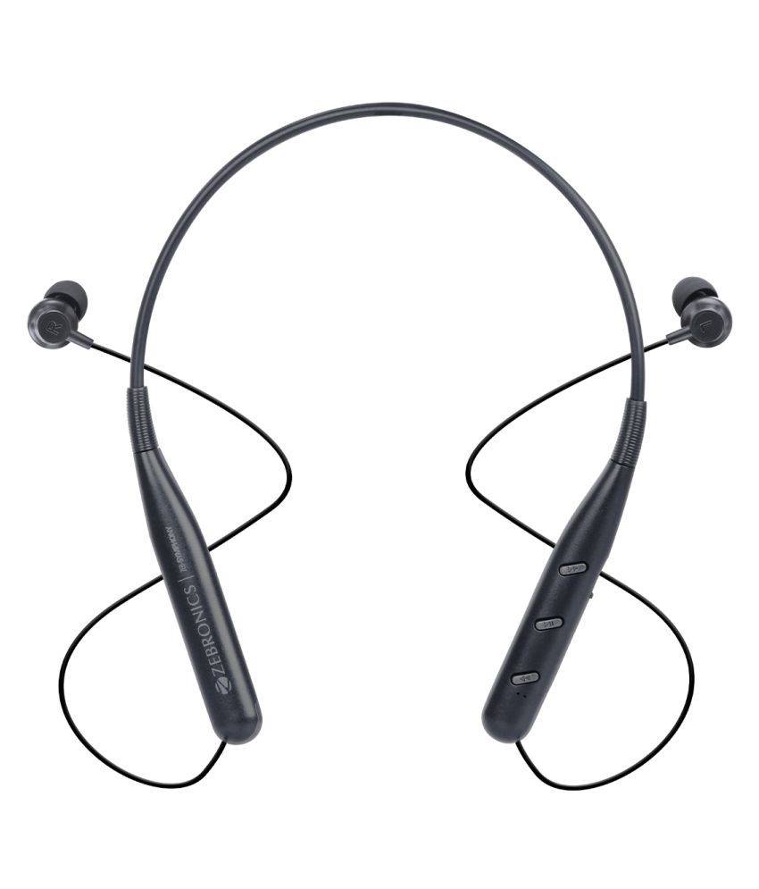 Zebronics ZEB-SYMPHONY In Ear Wireless With Mic Headphones/Earphones Black