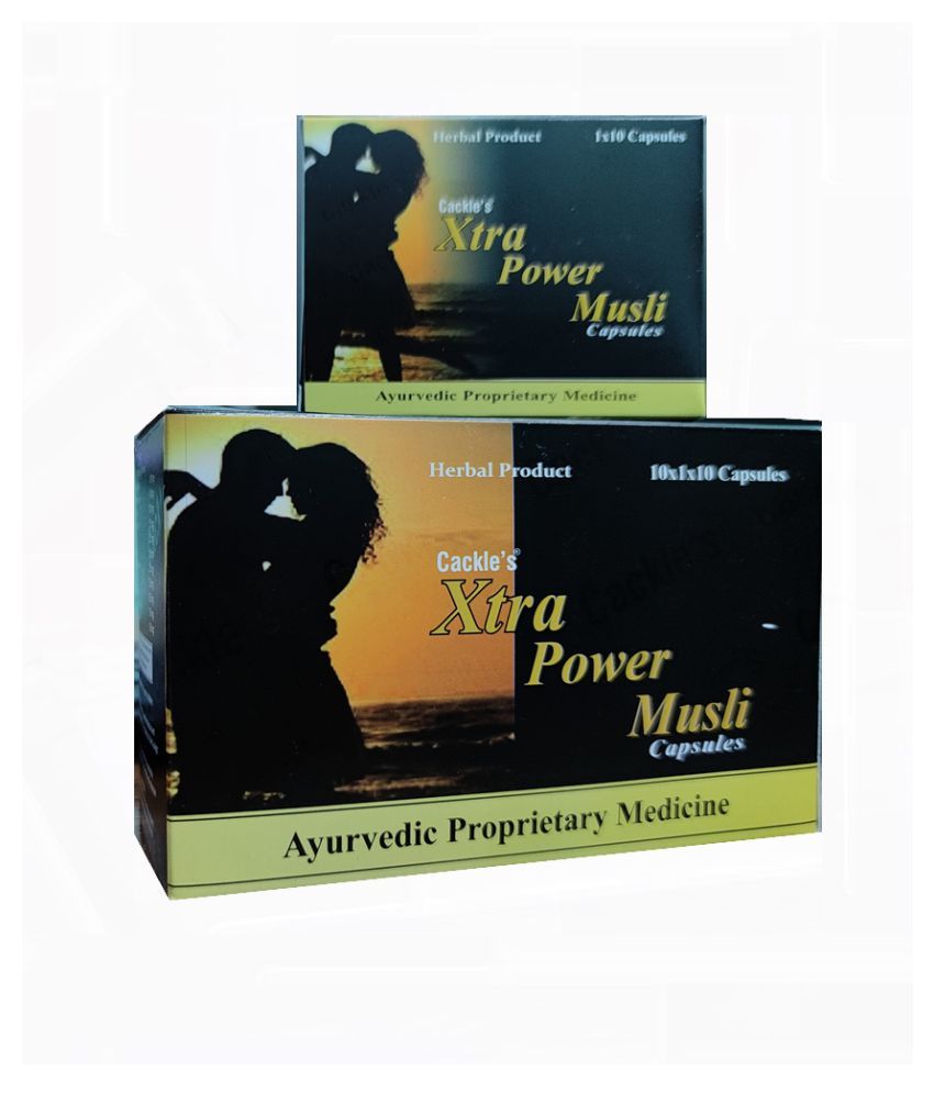     			Cackle's Xtra Power Musli Ayurvedic (10X10=100) Capsule 100 no.s