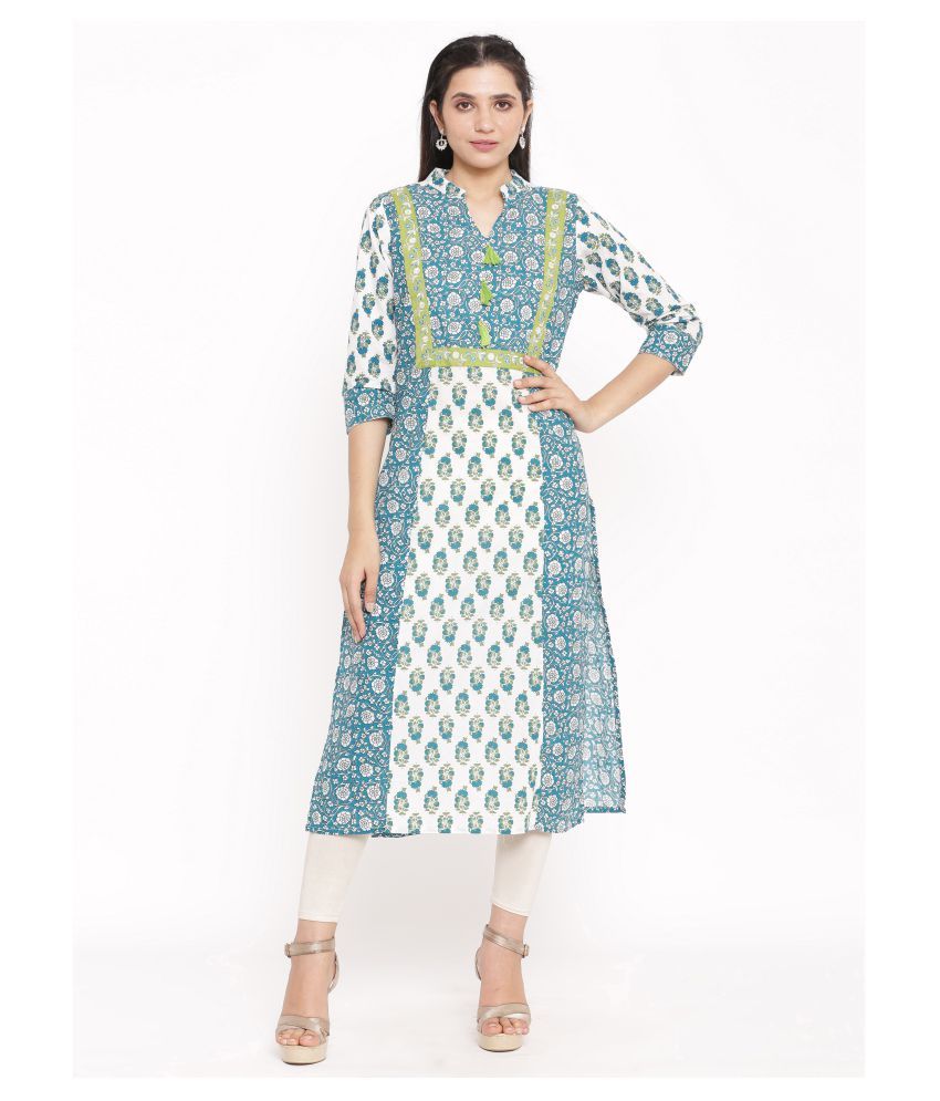     			SAART BUNAAI - Multicolor Cotton Women's Straight Kurti