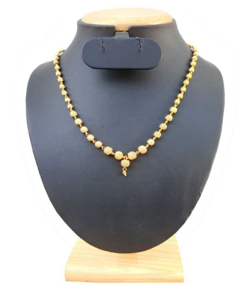     			SONI gold plated  for women & girls Gold-plated Plated Brass Necklace