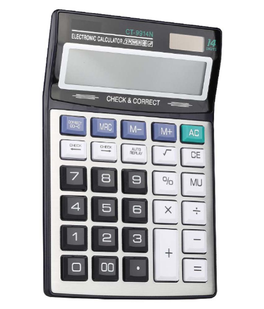     			CT-9914N 14 Digit Display -Big Size -2 Power Battery AA Financial Calculator