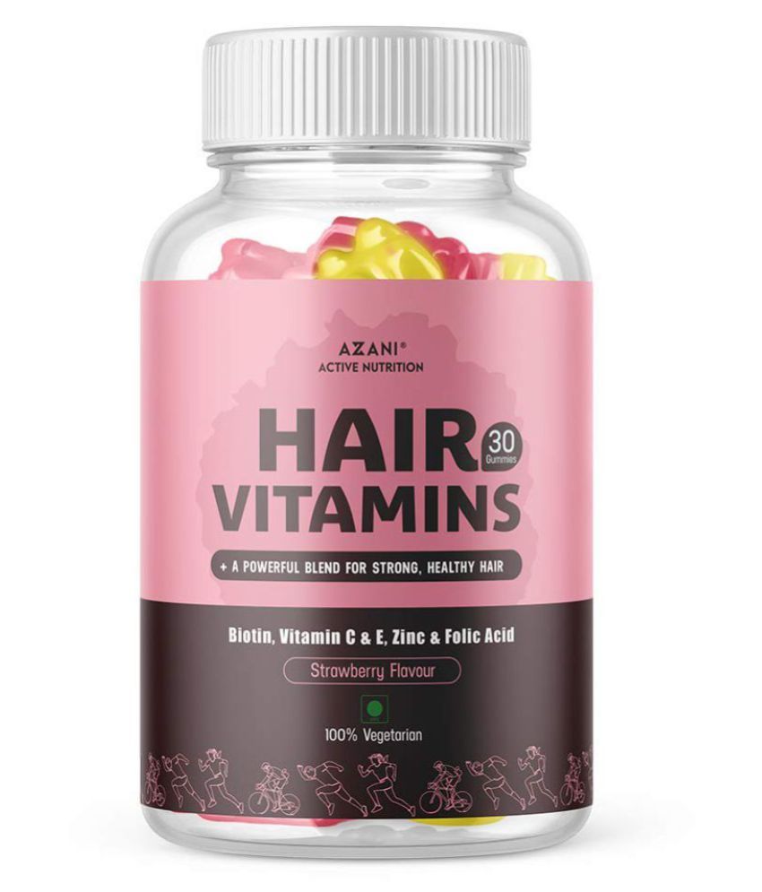 Azani Active Nutrition Biotin Gummies (Hair, Skin & Nails) 30 no.s ...