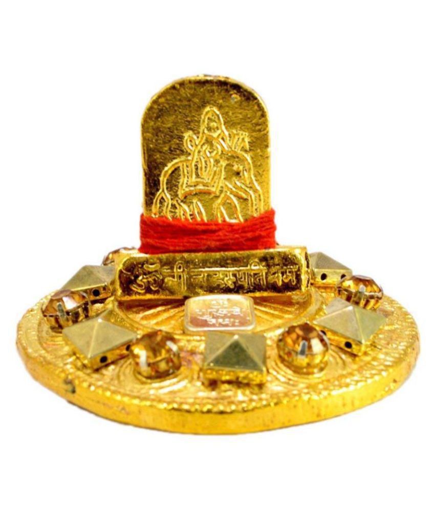     			RUDRADIVINE Brass Gold Plated Shri Brihaspati Yantra