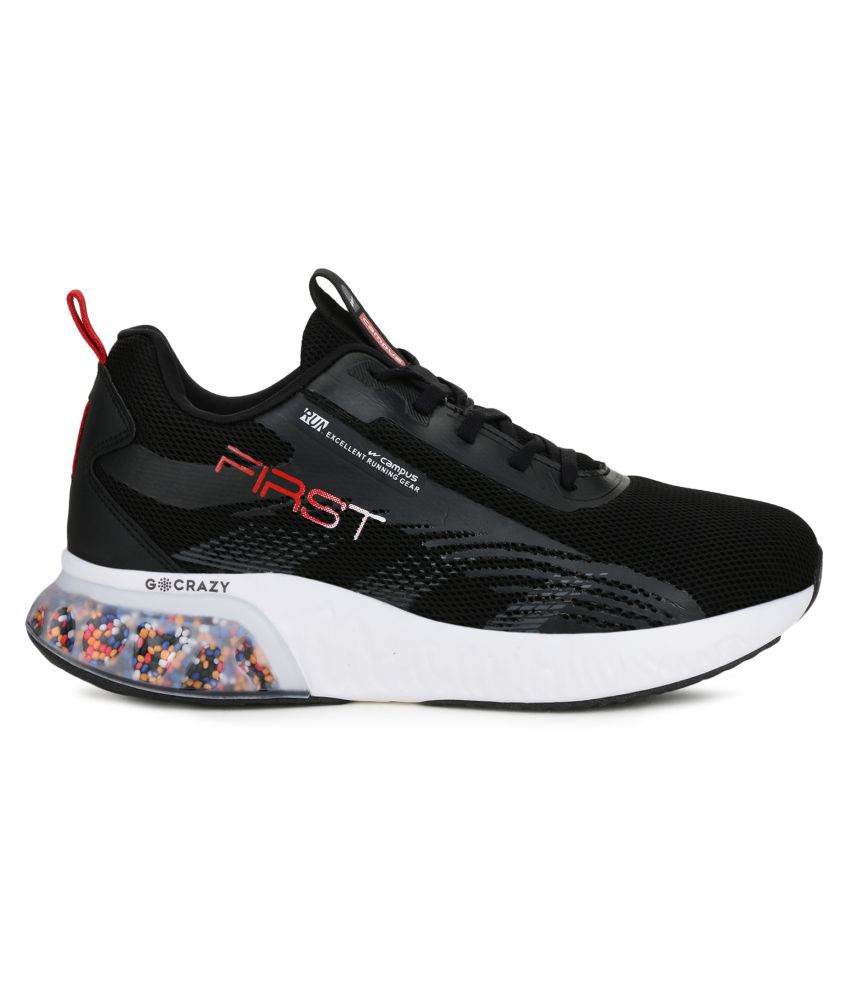 Buy Campus First Black Men's Sports Running Shoes Online at Best Price ...