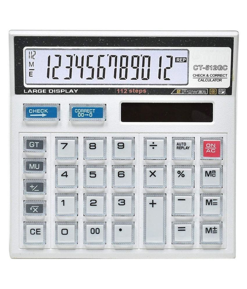    			Villy Financial and Business Office Calculator with Large LCD Display and Acrylic Protected Mirror  Buttons
