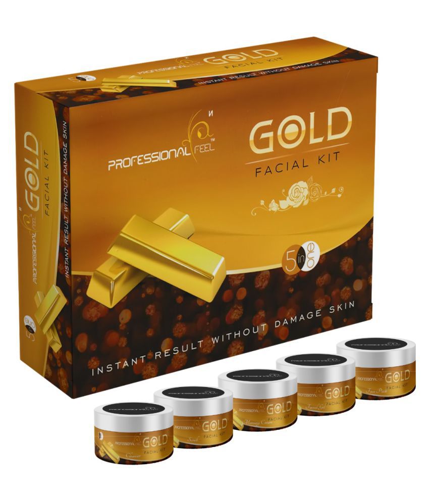 Professional All Skin Type, Women & Men, GOLD Facial Kit 250 g