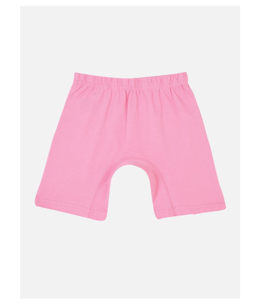     			Proteens Girls M-Pink Solid Slim Fit Cycling Shorts