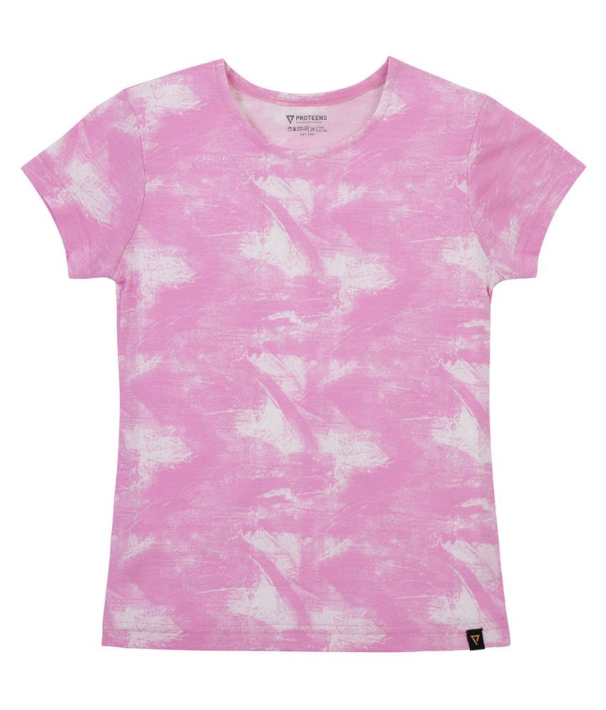     			Proteens Girls Pink T-shirt