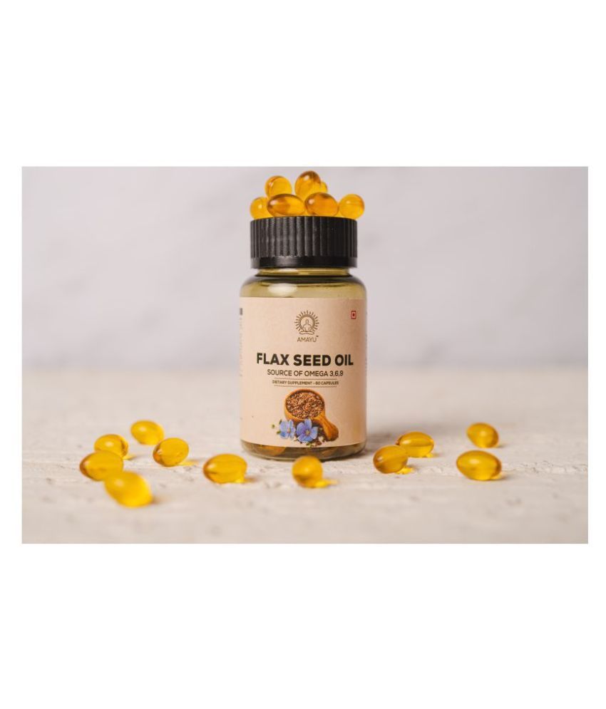 AMAYU Flaxseed OilOmg 3,6,9 60 Softgel 800 mg Capsule Buy AMAYU