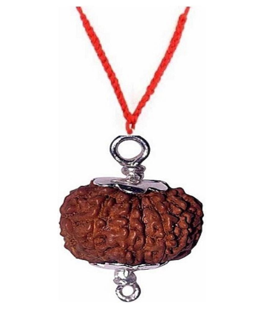     			8  Mukhi Rudraksha Made in German Silver Metal Lab Certified (Origin - Java) Hand Picked Matured Rudraksha