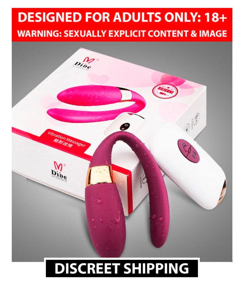     			U Shape Couple Vibrator Sex Toy With Wireless Remote Controll for Women - Vagina G Spot Massager Clitoris Stimulator Female Masturbator + Free Kaamraj Lubricant