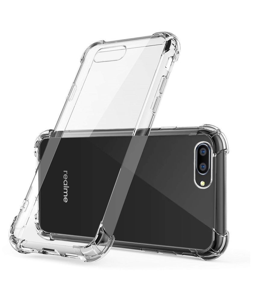     			Realme C1 Bumper Cases Megha Star - Transparent Premium Transparent Case